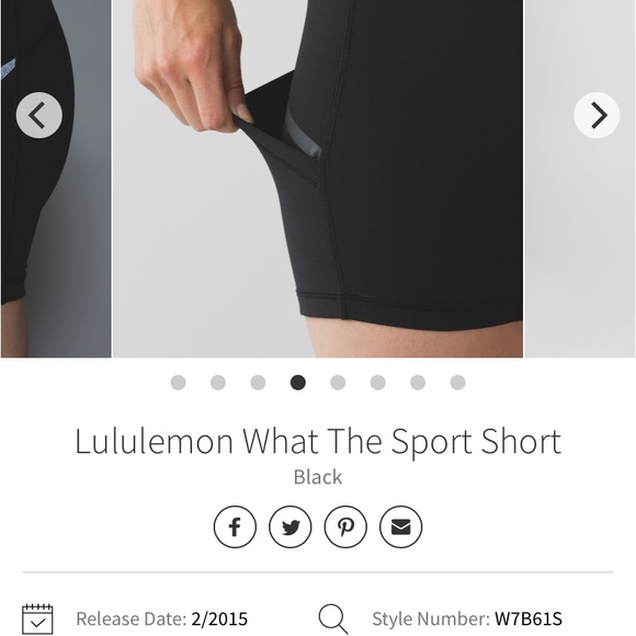 ISO WHAT THE SPORT SHORTS LULULEMON - Picture 7 of 8